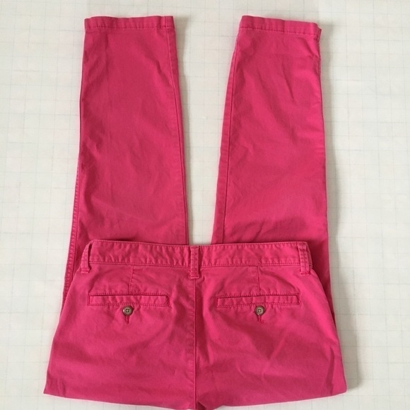 Gap Girlfriend Khakis Pink Relax Fit Straight Pant - Picture 8 of 12